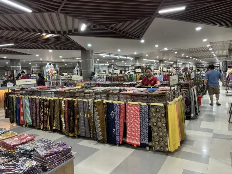 バリ島のバティック売り場